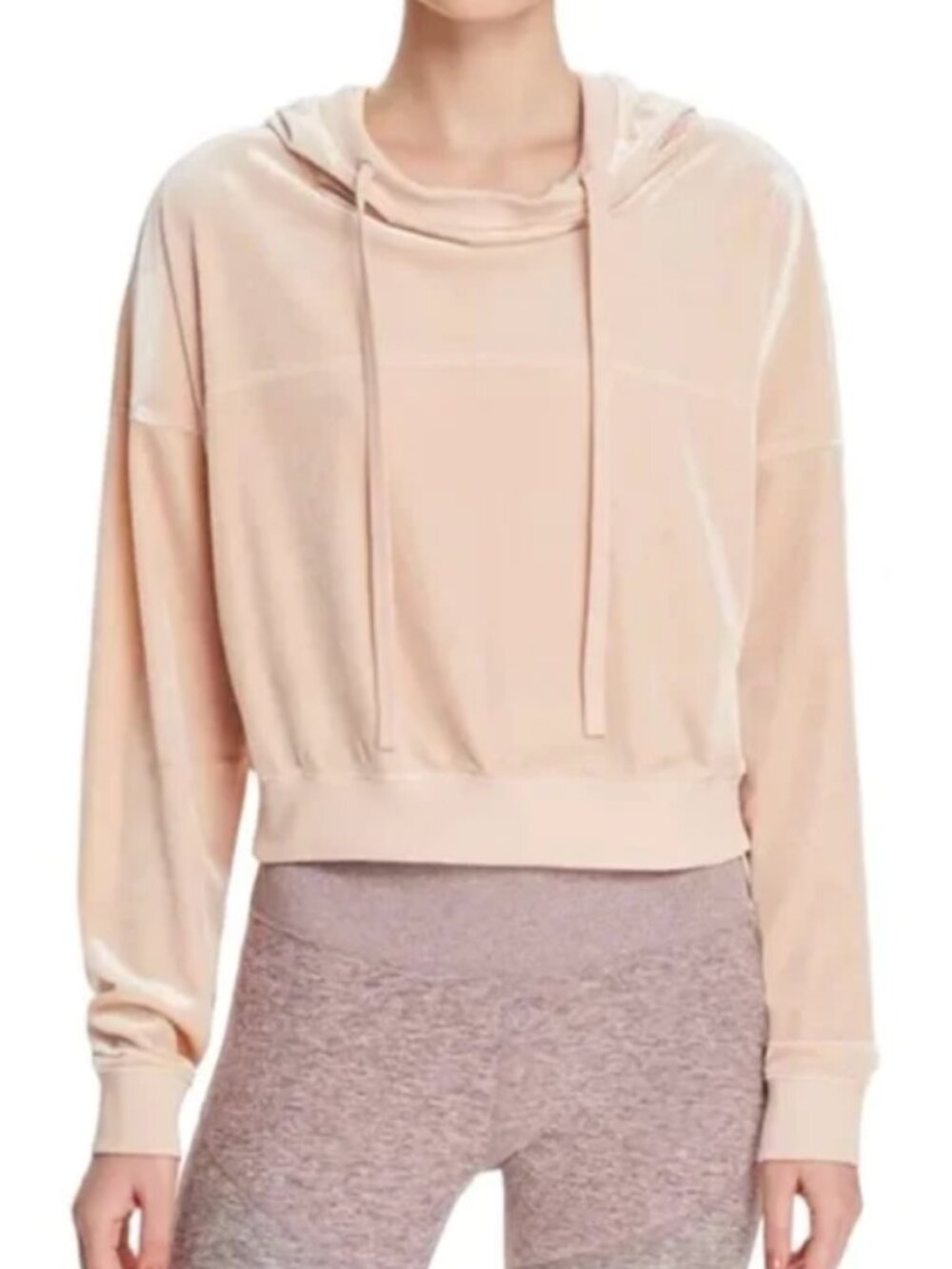 Alo Yoga Velour Cropped Hoodie